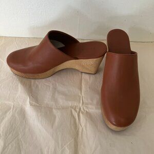 Everlane Leather Platform Clogs Size 10.5